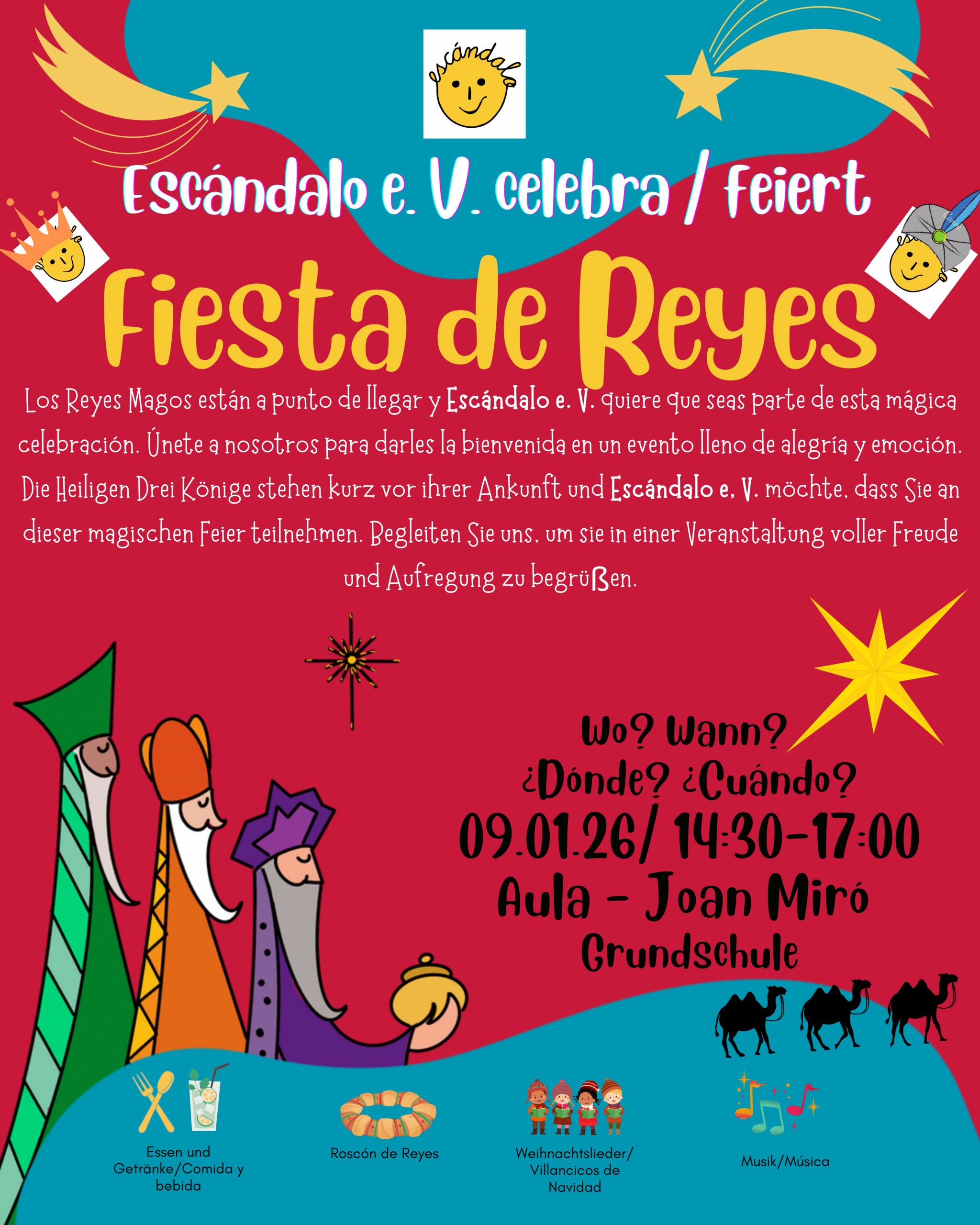 Póster Fiesta de Reyes 2026